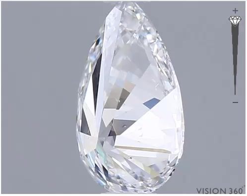 Diamond Natural 0,53Ct D-SI1 Pear - GIA7501238169