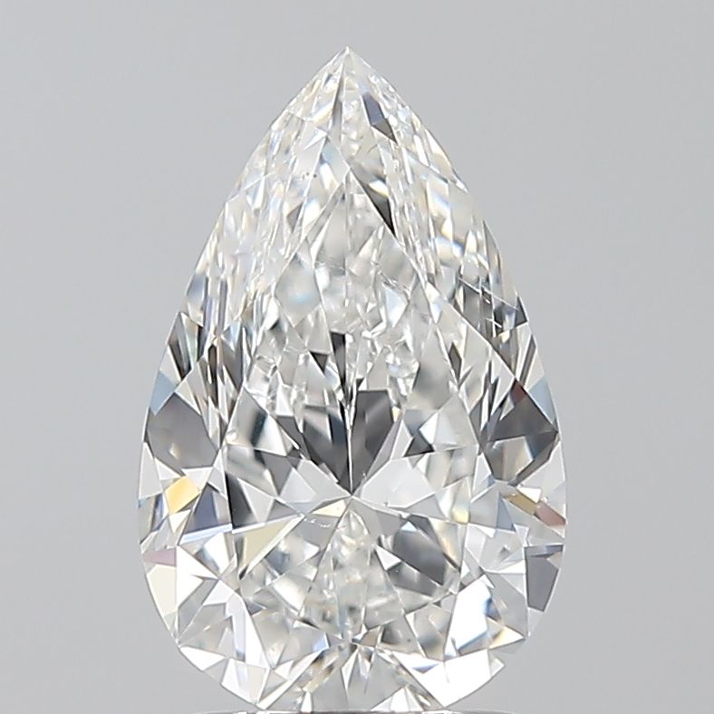 Diamond Natural 1,71Ct F-SI2 Pear - GIA7546924022