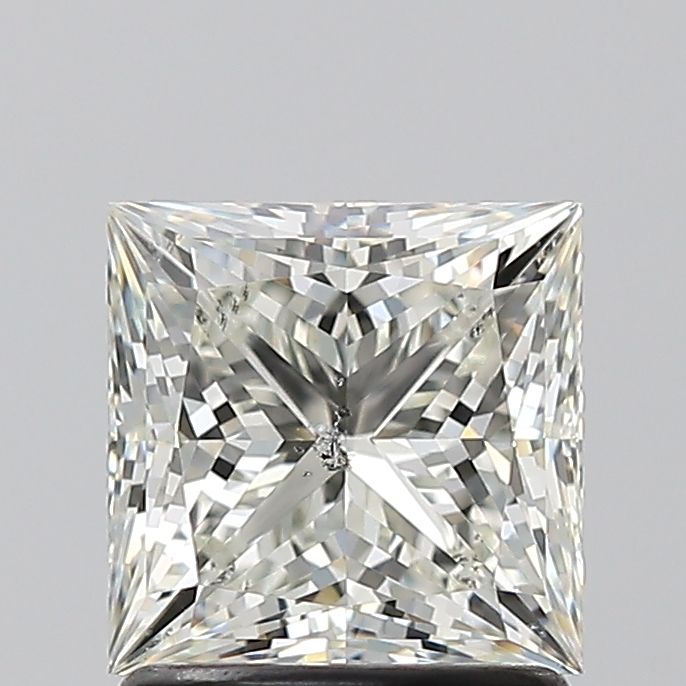 Diamond Natural 1,5Ct K-SI2 Princess - GIA6515127435