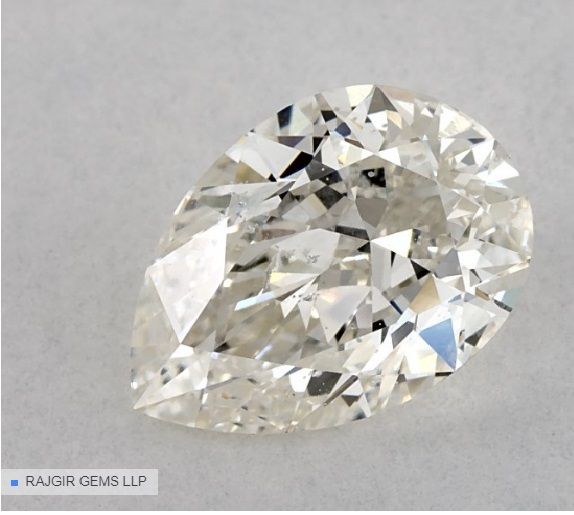 Diamond Natural 0,9Ct K-SI2 Pear - GIA6214211624