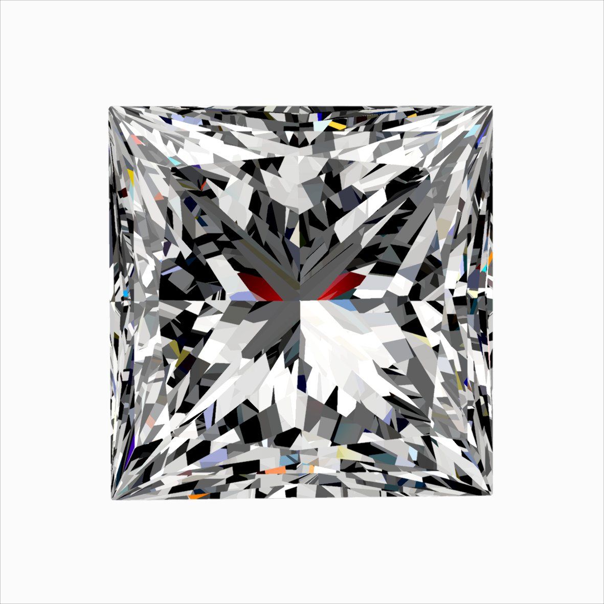 Diamond Natural 0,32Ct F-VVS2 Princess - GIA3545889991