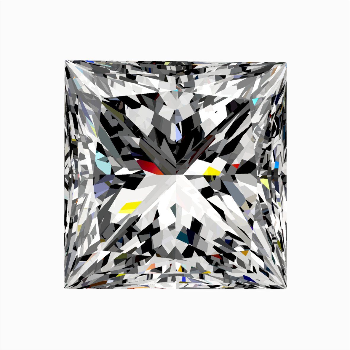Diamond Natural 0,31Ct F-VS2 Princess - GIA6542889982