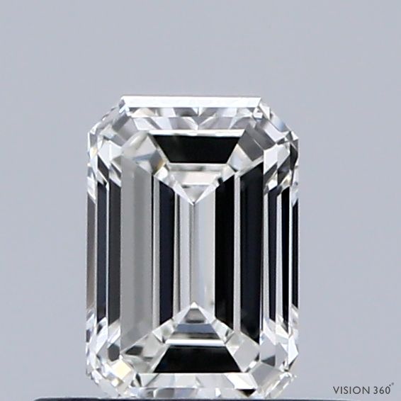 Diamond Natural 0,42Ct H-VVS1 Emerald - GIA2526347818