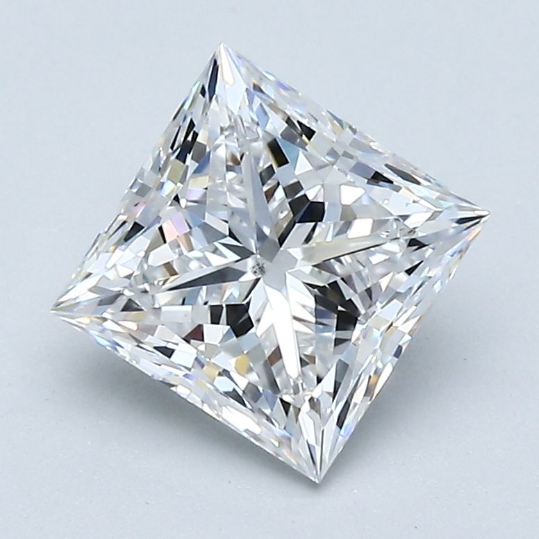 Diamond Natural 1,7Ct D-SI1 Princess - GIA2537632356